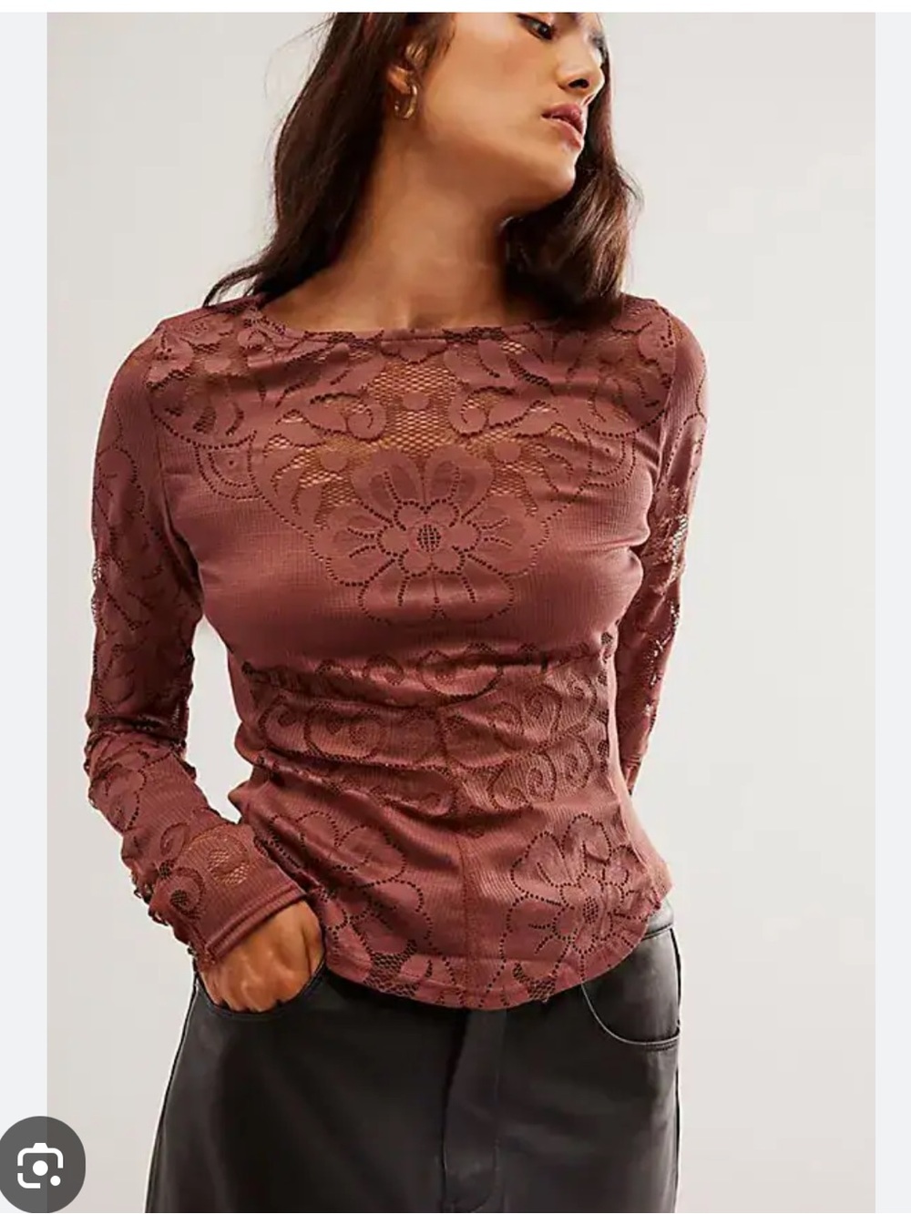 NWOT Free people wild roses top